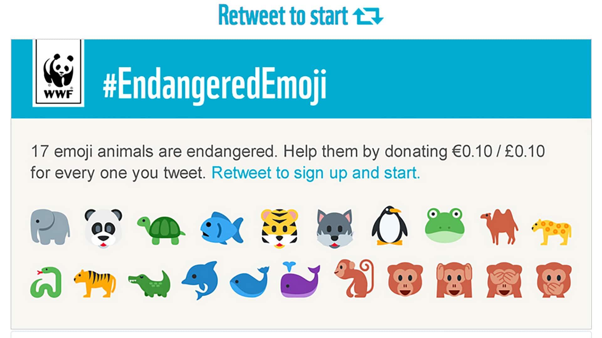 Global Twitter campaign for WWF and Endangered animals - Cohaesus